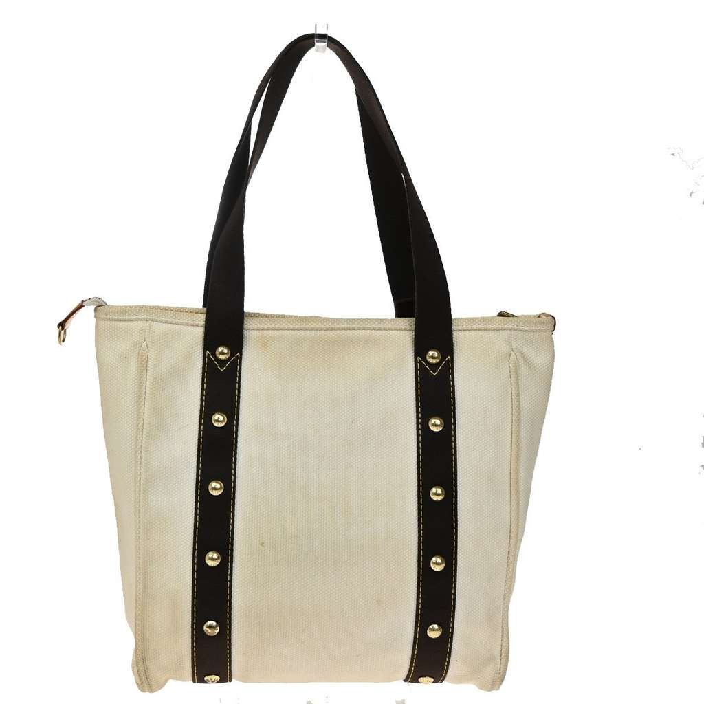 Louis Vuitton Antigua Tote White Canvas Good condition - Back View