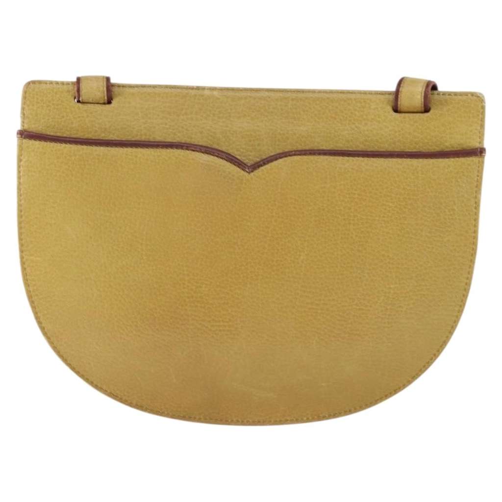 Cartier Must de Cartier Shoulder Bag Yellow Leather Good condition - Back View