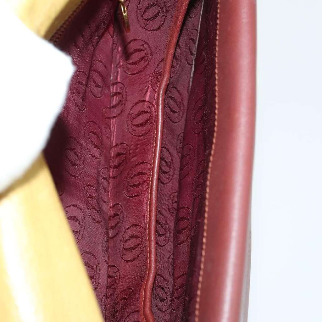 Cartier Must de Cartier Shoulder Bag Yellow Leather Good condition - Box View