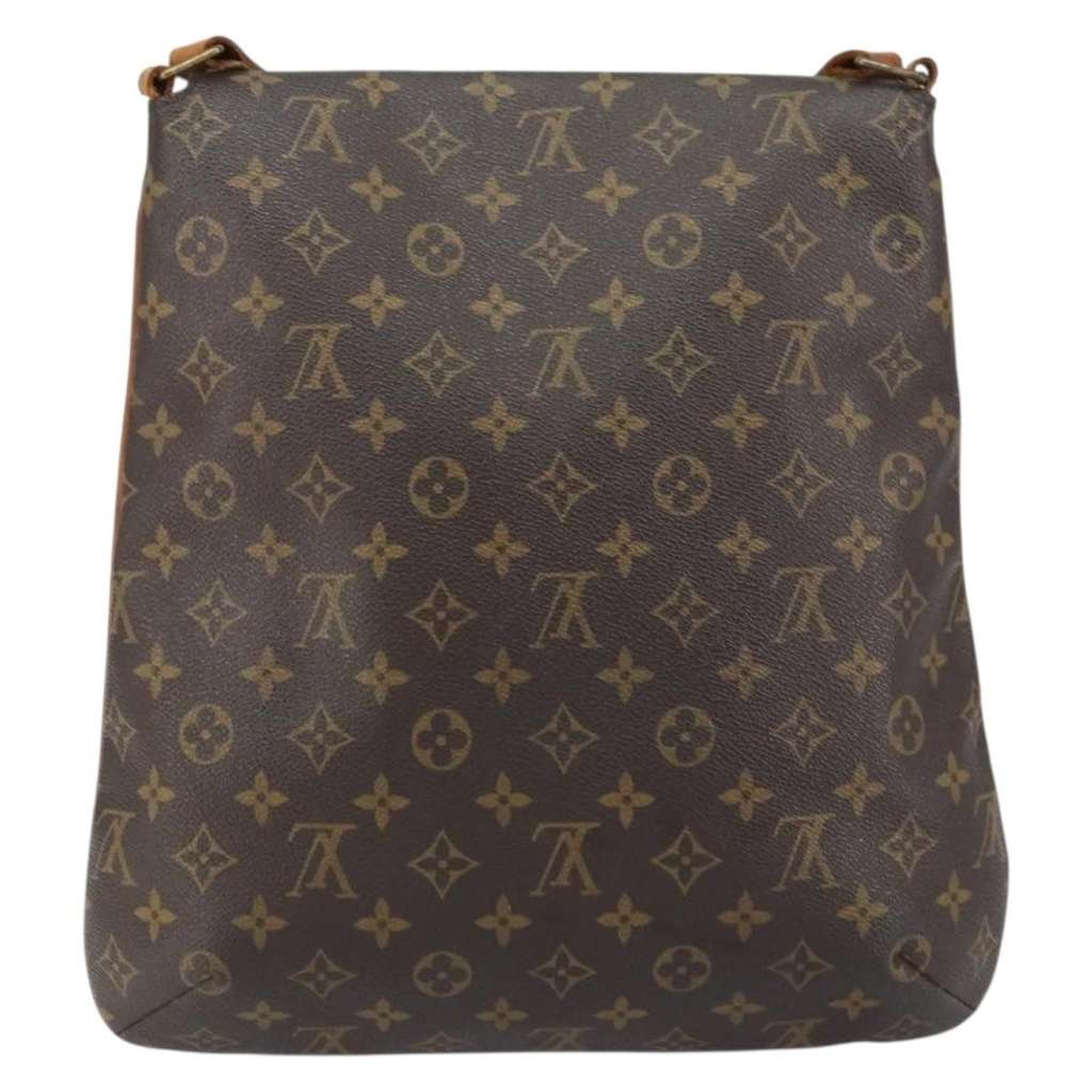 Louis Vuitton Musette Salsa Handbag Brown Canvas Fair condition - Back View