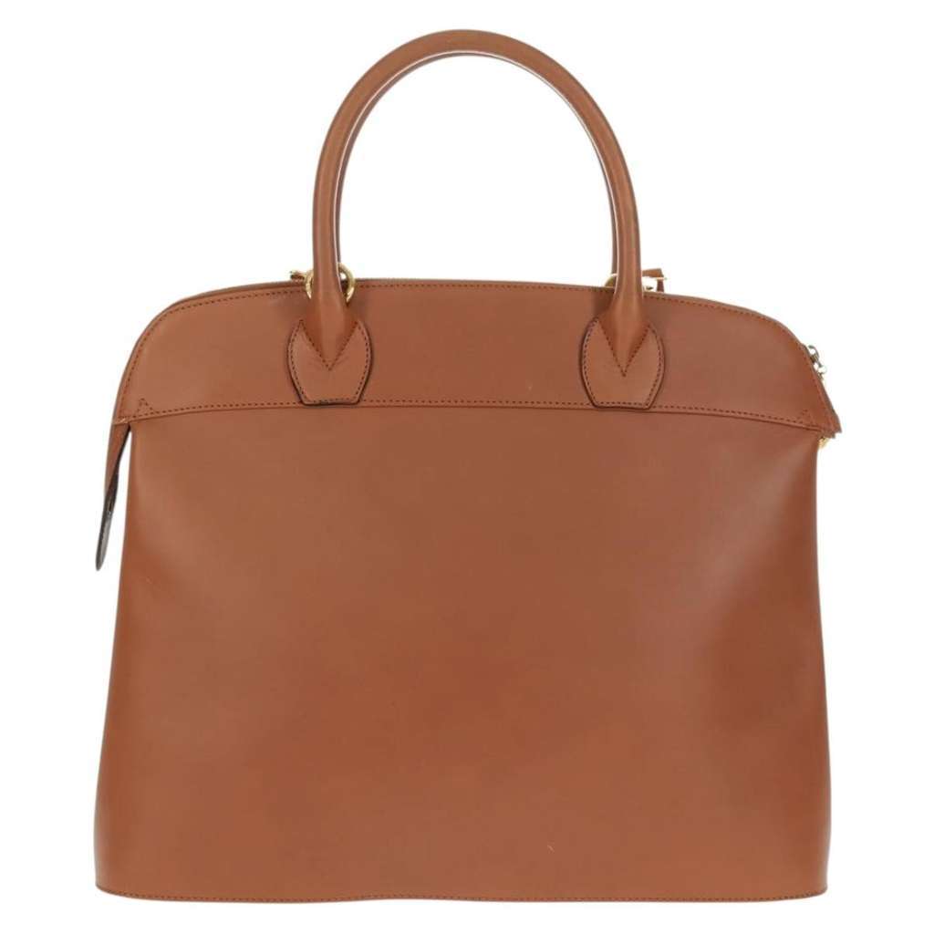 Salvatore Ferragamo Vintage Handbag Brown Leather Fair condition - Back View