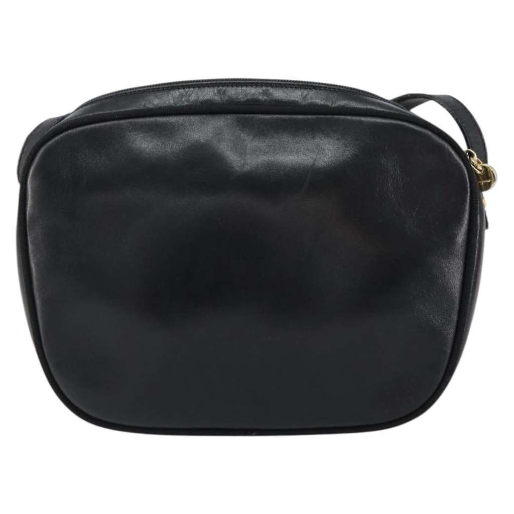 Salvatore Ferragamo Vala Shoulder Bag Black Leather Good condition - Back View