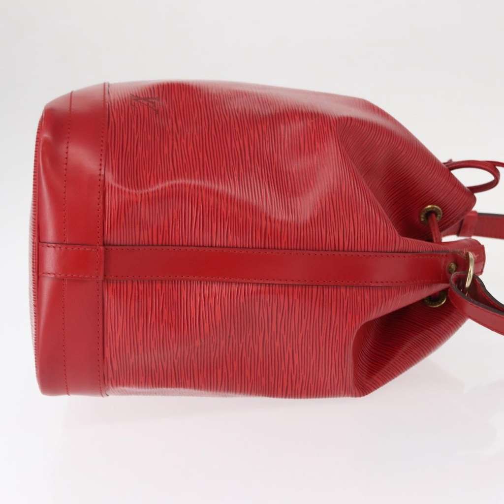 Louis Vuitton Petit Noe NM Handbag Red Leather Good condition - Inside View