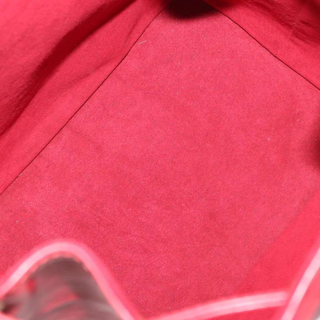 Louis Vuitton Petit Noe NM Handbag Red Leather Good condition - Box View