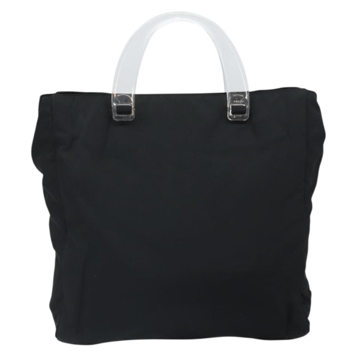 Prada Resin Handle Tote Black Good condition - Back View
