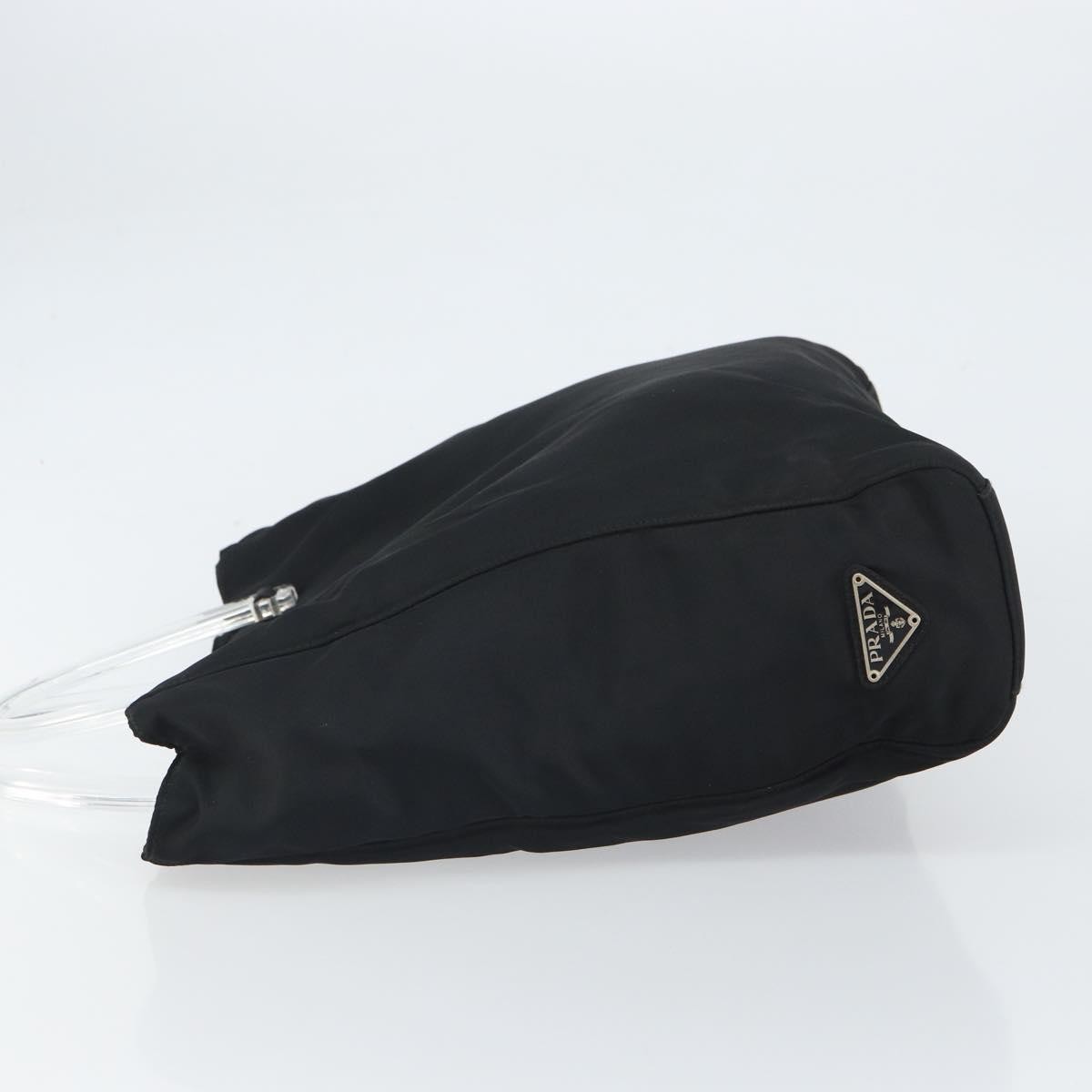 Prada Resin Handle Tote Black Good condition - Model View