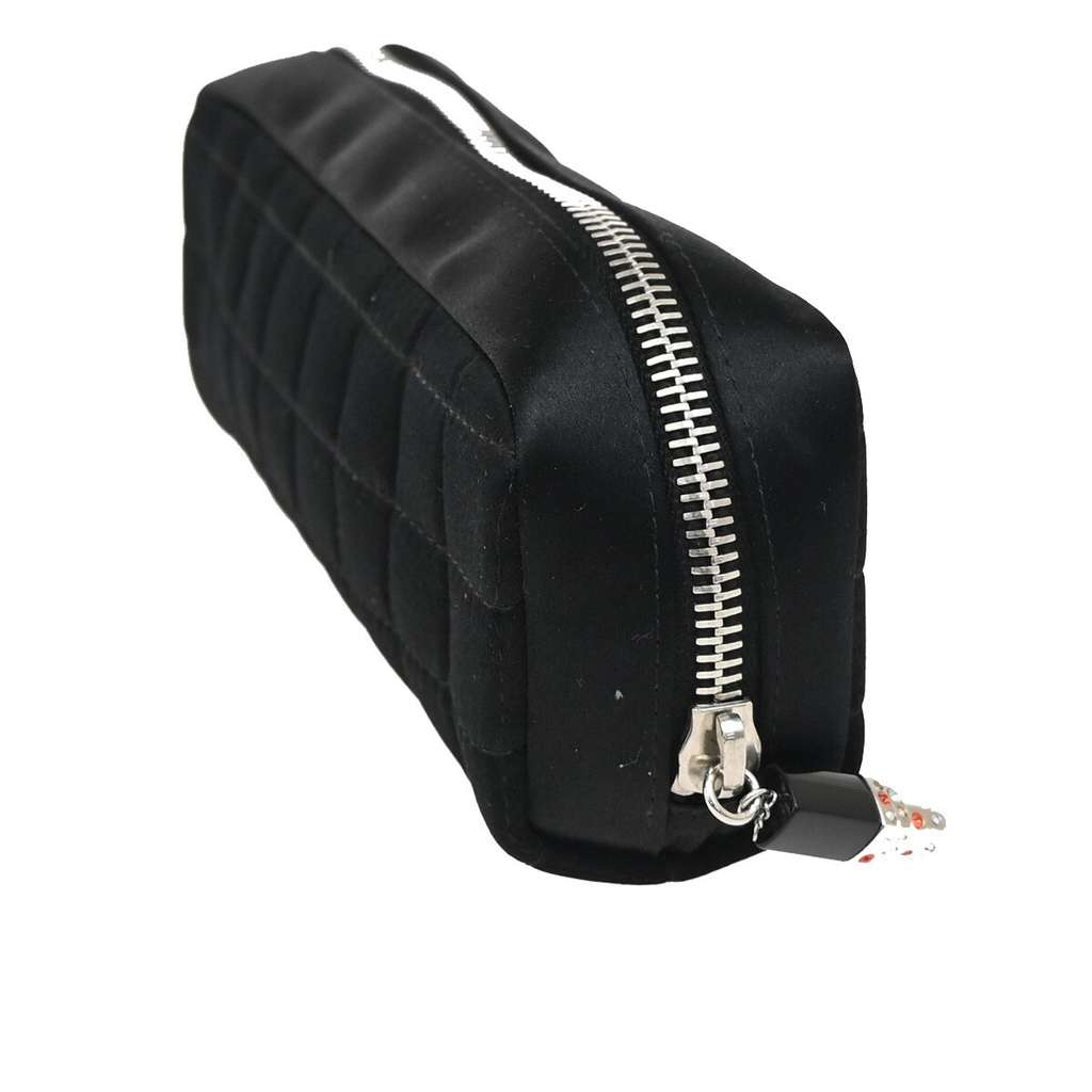 Chanel Chocolate Bar Clutch Black Very good condition - Inside View