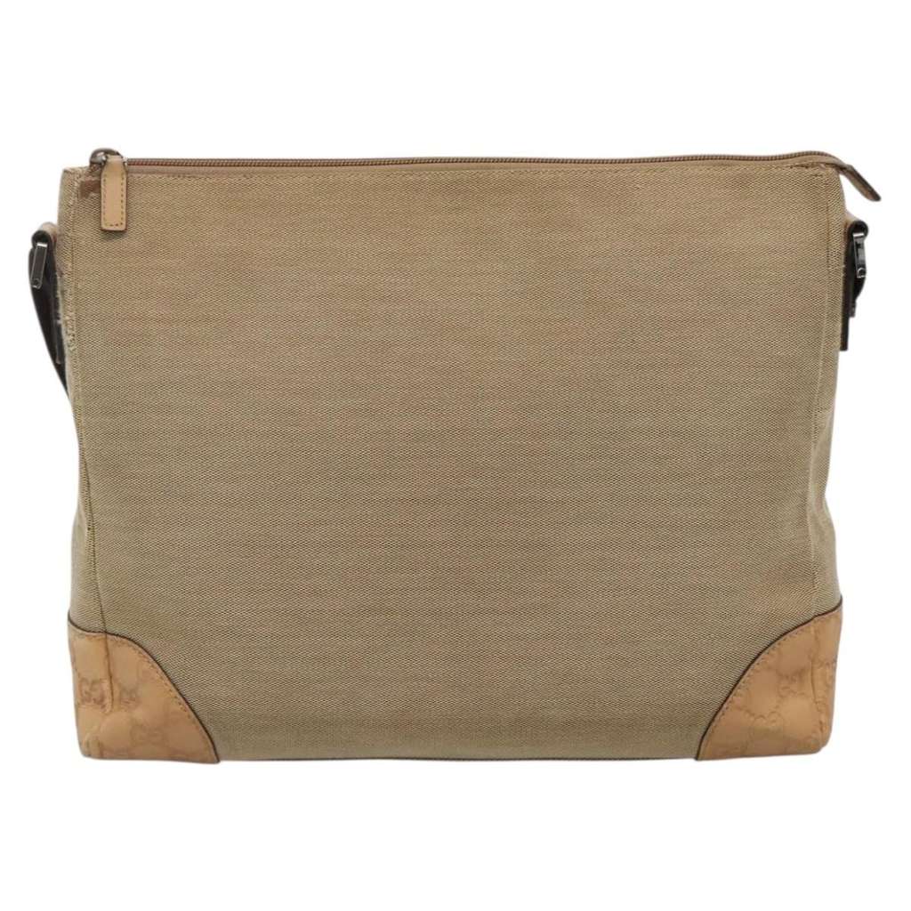 Gucci Original Messenger Beige Canvas Good condition - Back View