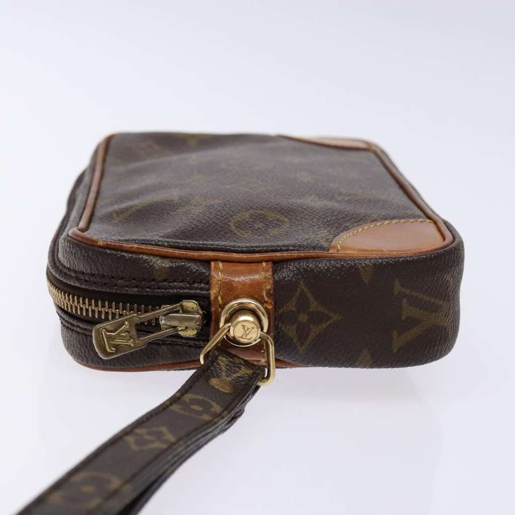 Louis Vuitton Marly Dragonne Clutch Brown Canvas Good condition - Model View