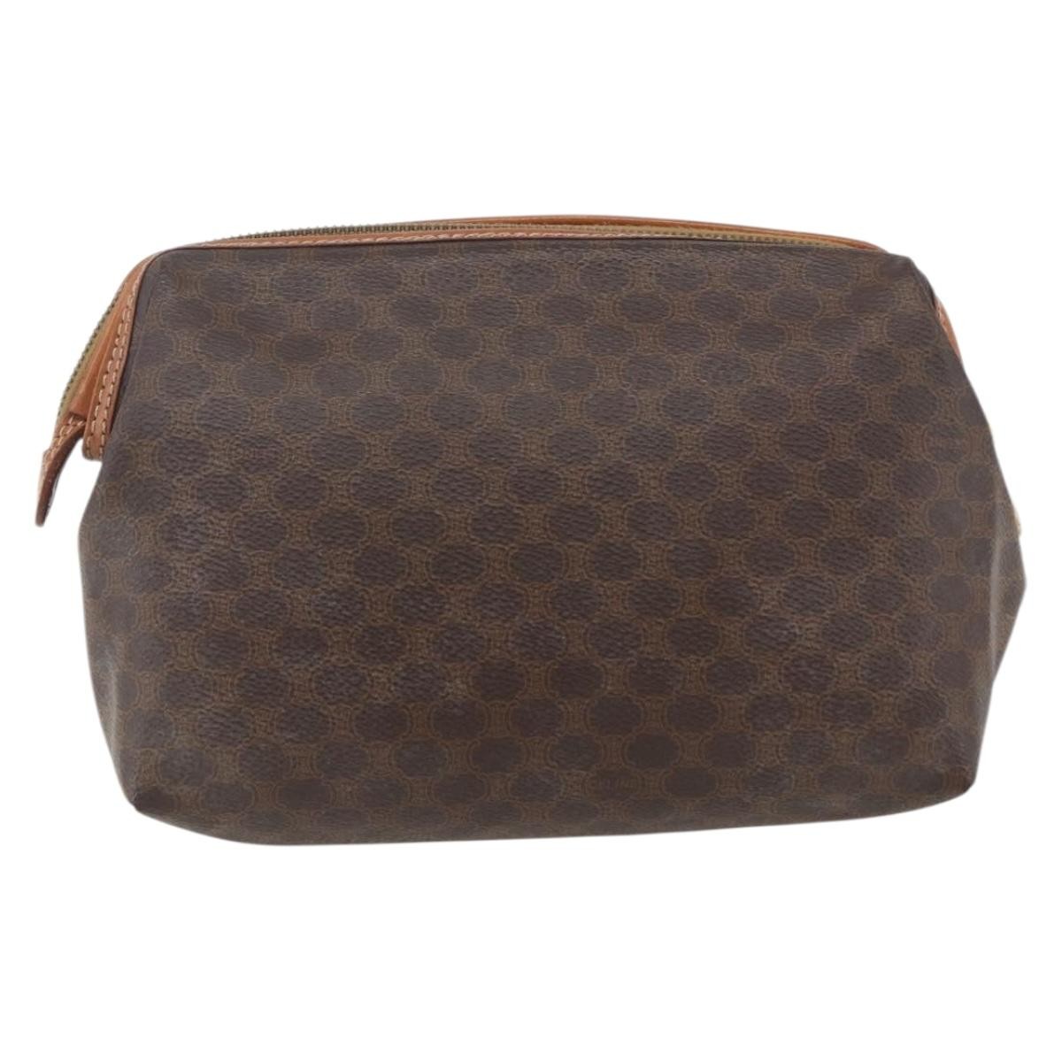 Celine Macadam Pochette Brown Canvas Fair condition - Back View