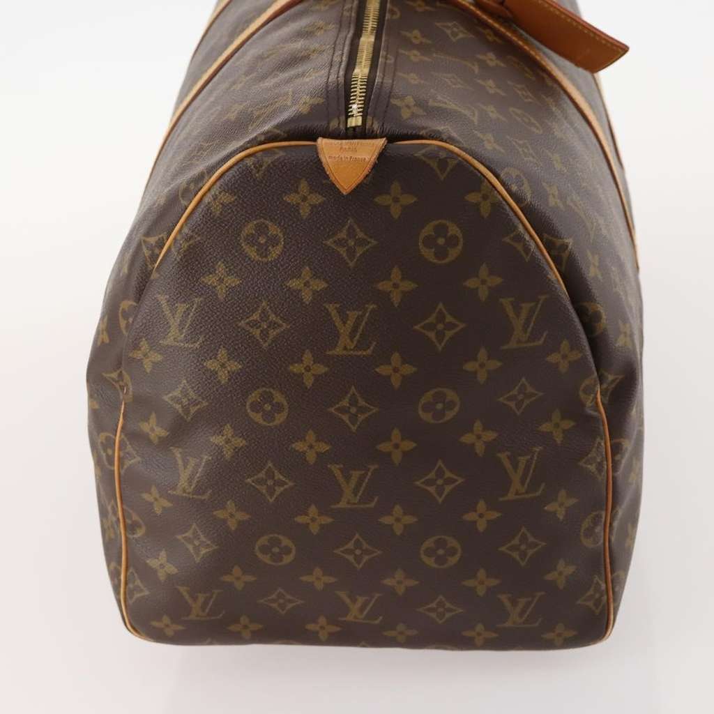 Louis Vuitton Keepall Bag Brown Canvas Fair condition - Model View