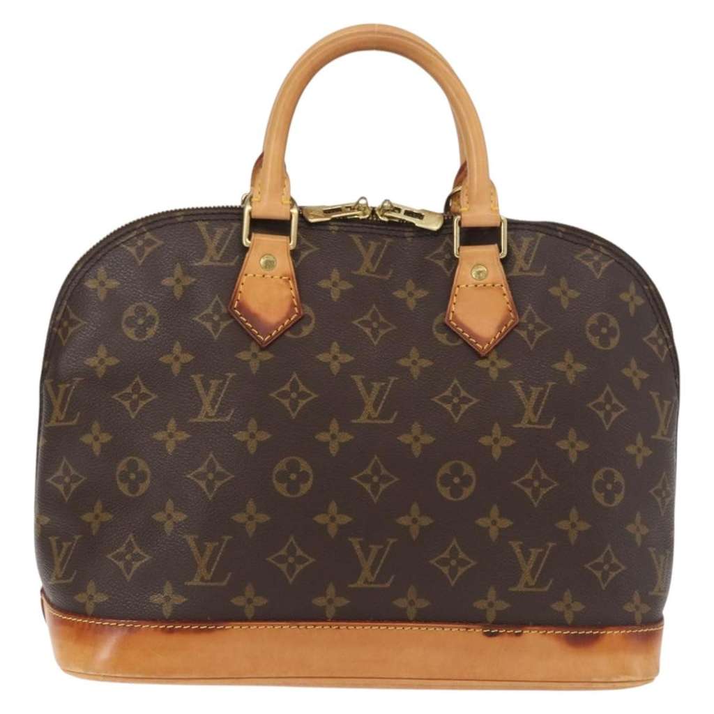 Louis Vuitton Alma Handbag Brown Canvas Good condition - Back View