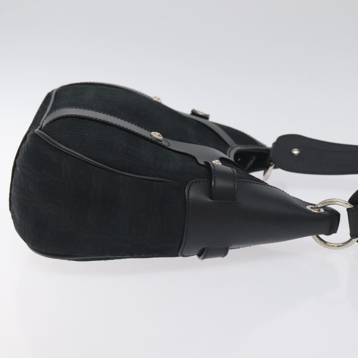 Salvatore Ferragamo Shoulder Bag Black Canvas Good condition - Inside View