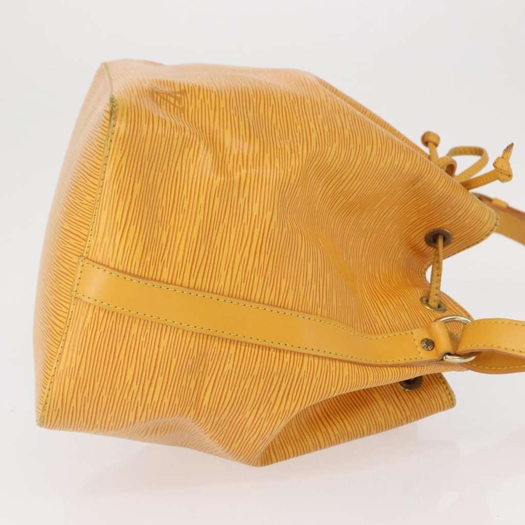 Louis Vuitton Petit Noe Handbag Yellow Leather Good condition - Inside View