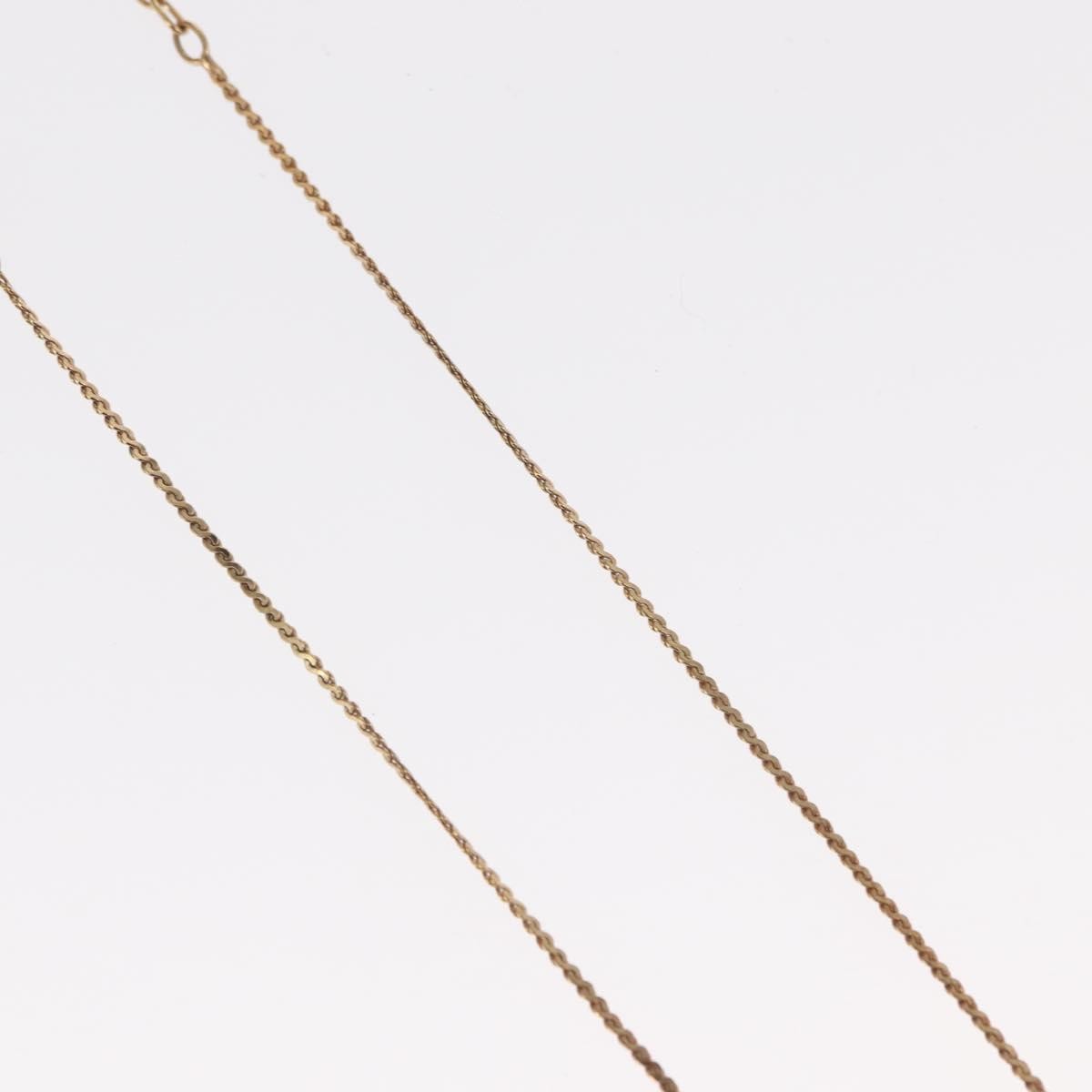 Christian Dior CD Logo necklace Gold Metal Good condition - Box View