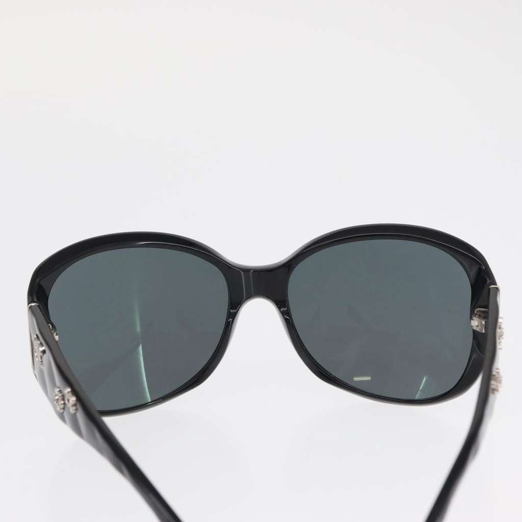 Chanel Logo CC Sunglasses Black Plastic Good condition - Back View