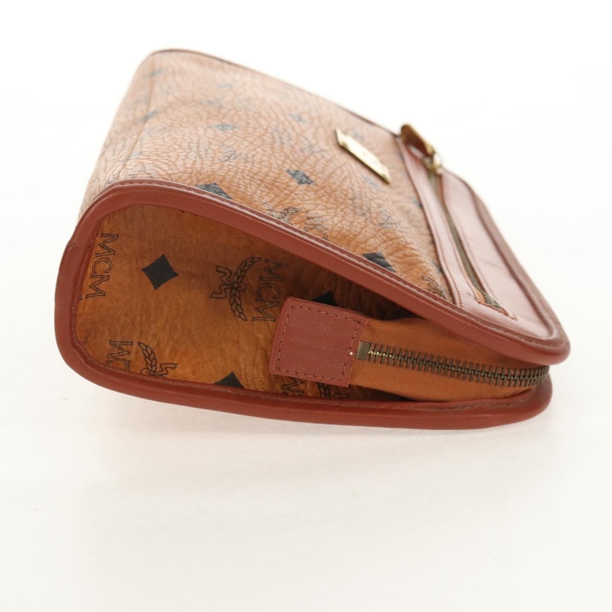 Mcm Visetos pouch Brown Canvas Good condition - Model View