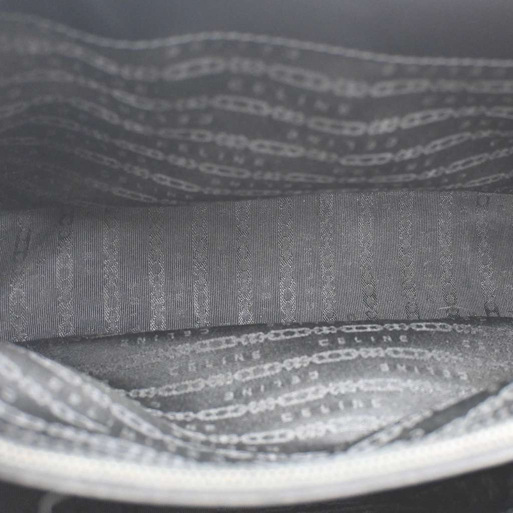 Celine Boogie Satchel Black Leather Good condition - Box View