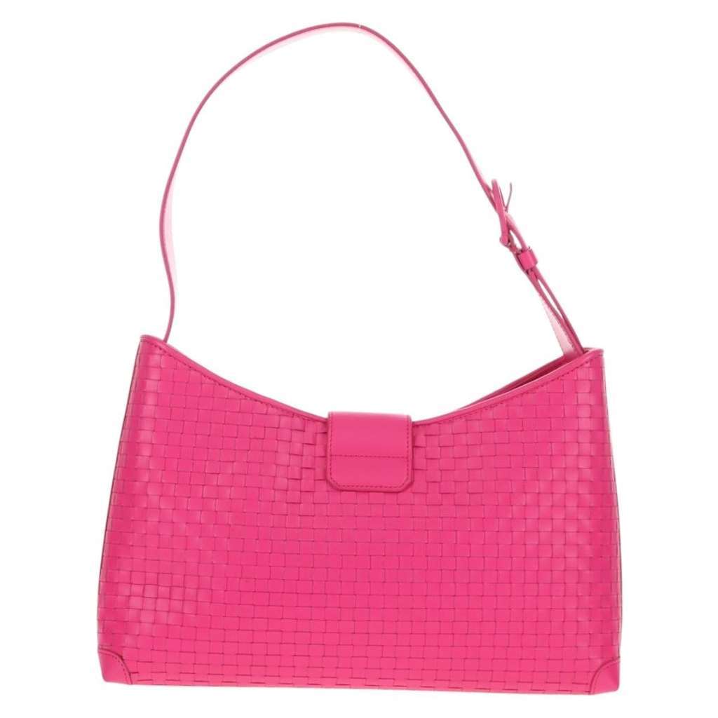 Salvatore Ferragamo Gancini Shoulder Bag Pink Leather Good condition - Back View