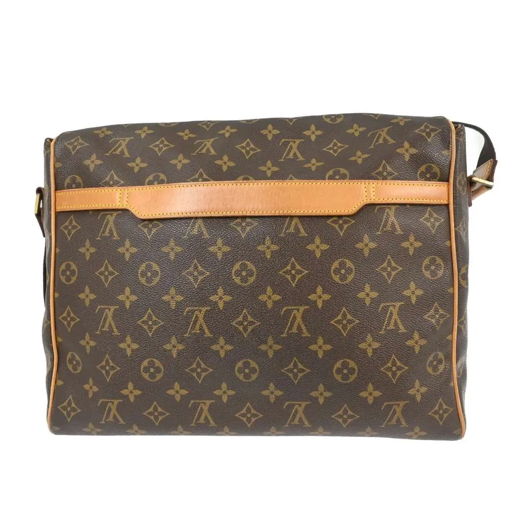 Louis Vuitton Abbesses Messenger Bag Brown Canvas Good - Back View