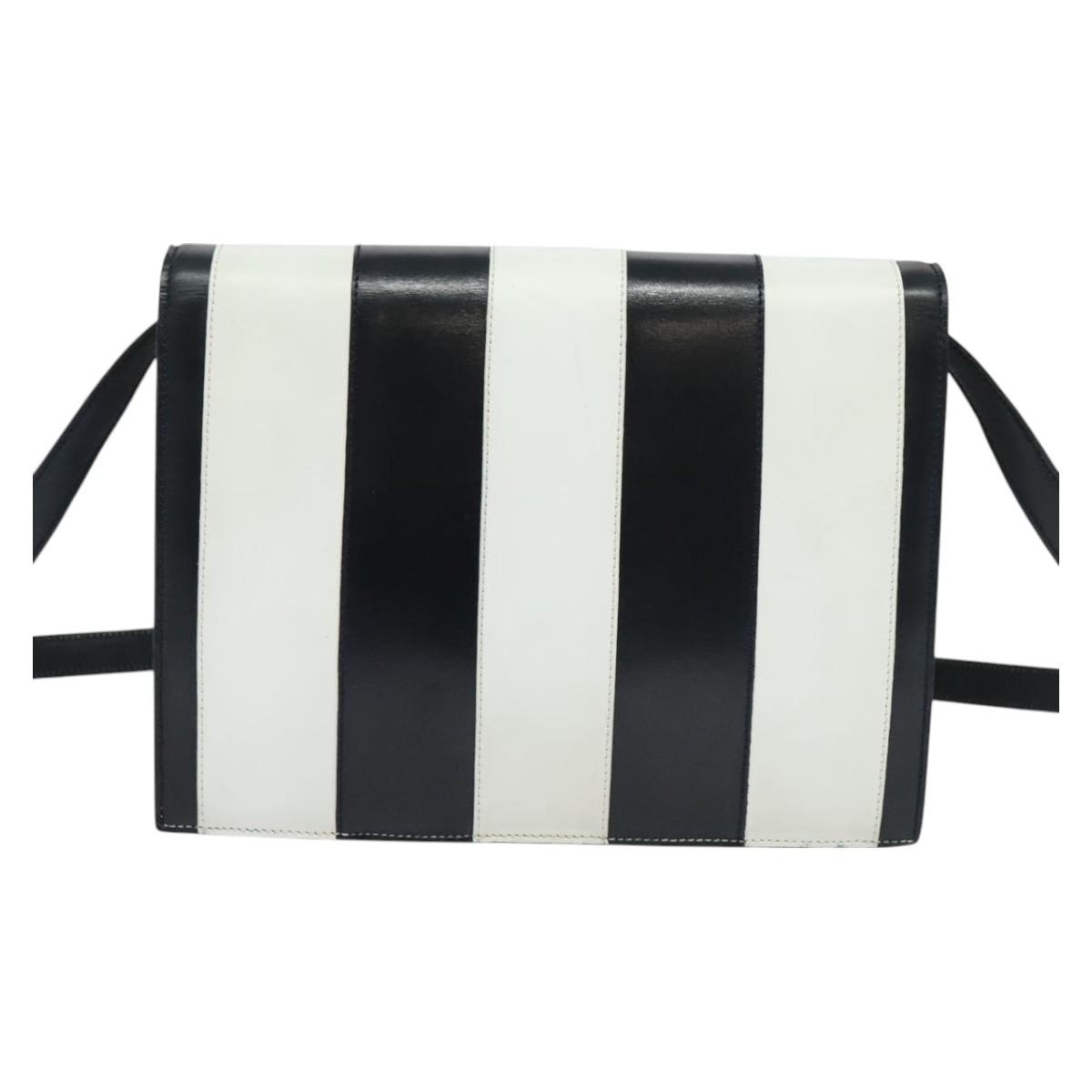 Celine Shoulder Bag White Leather Good condition - Back View