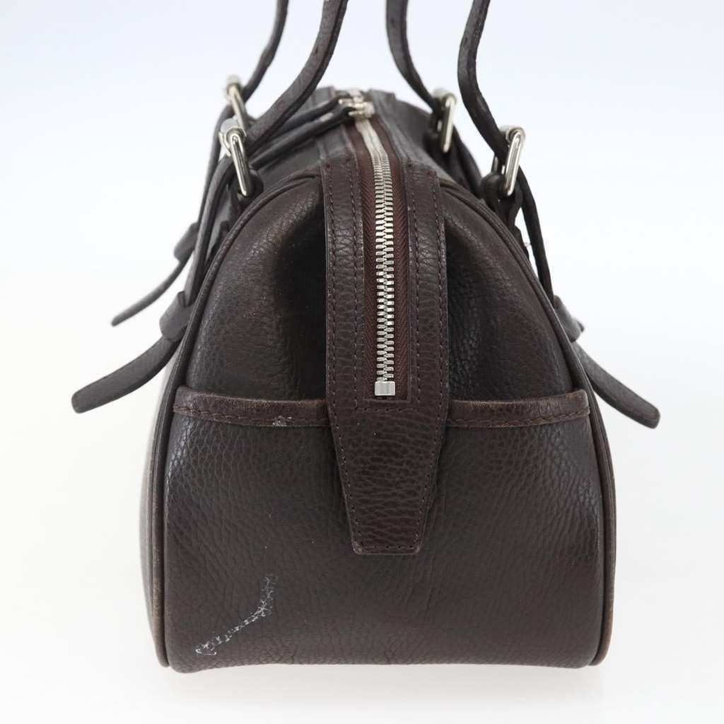 Burberry Vintage Handbag Brown Leather Fair condition - Model View