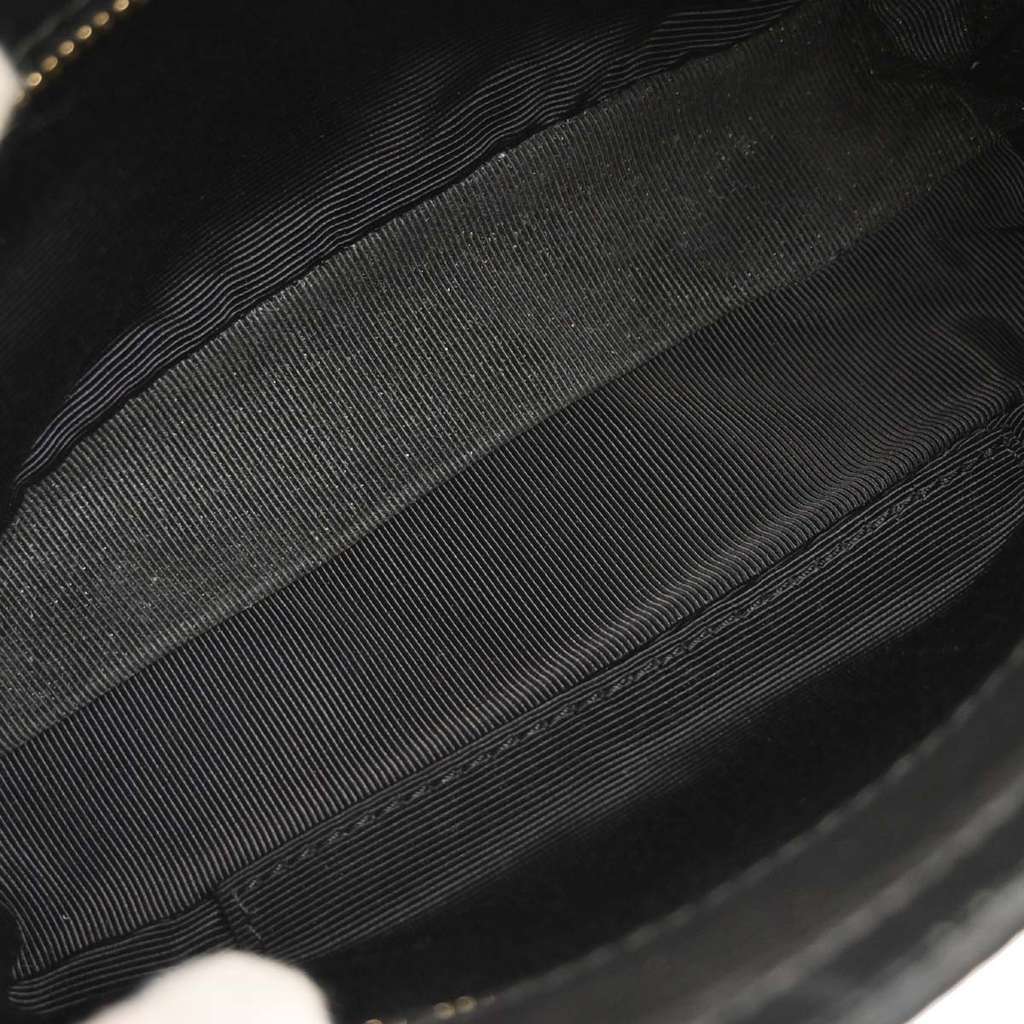 Celine Boogie Satchel Black Satin Good condition - Inside View