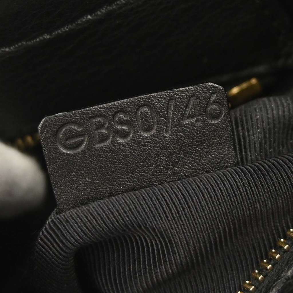 Celine Boogie Satchel Black Satin Good condition - Box View