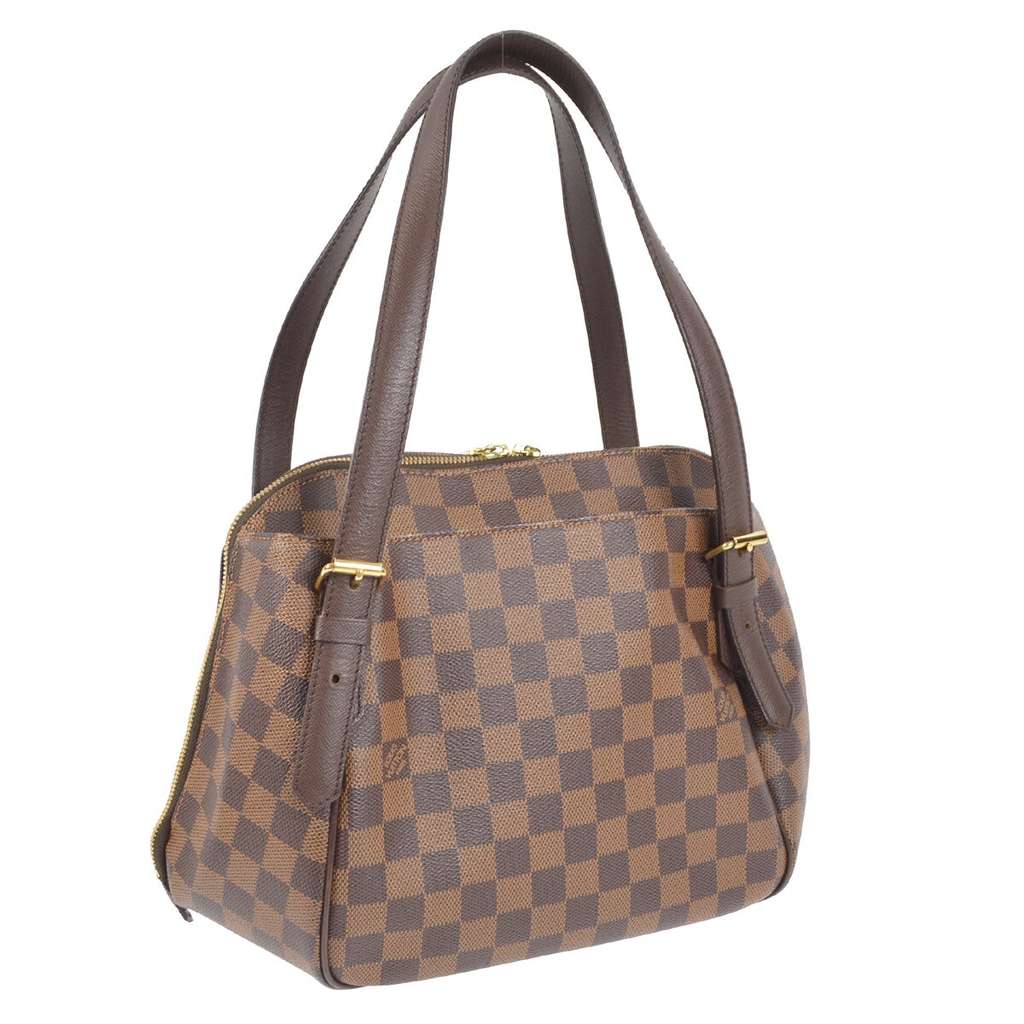 Louis Vuitton Belem Handbag Brown Canvas Good condition - Back View