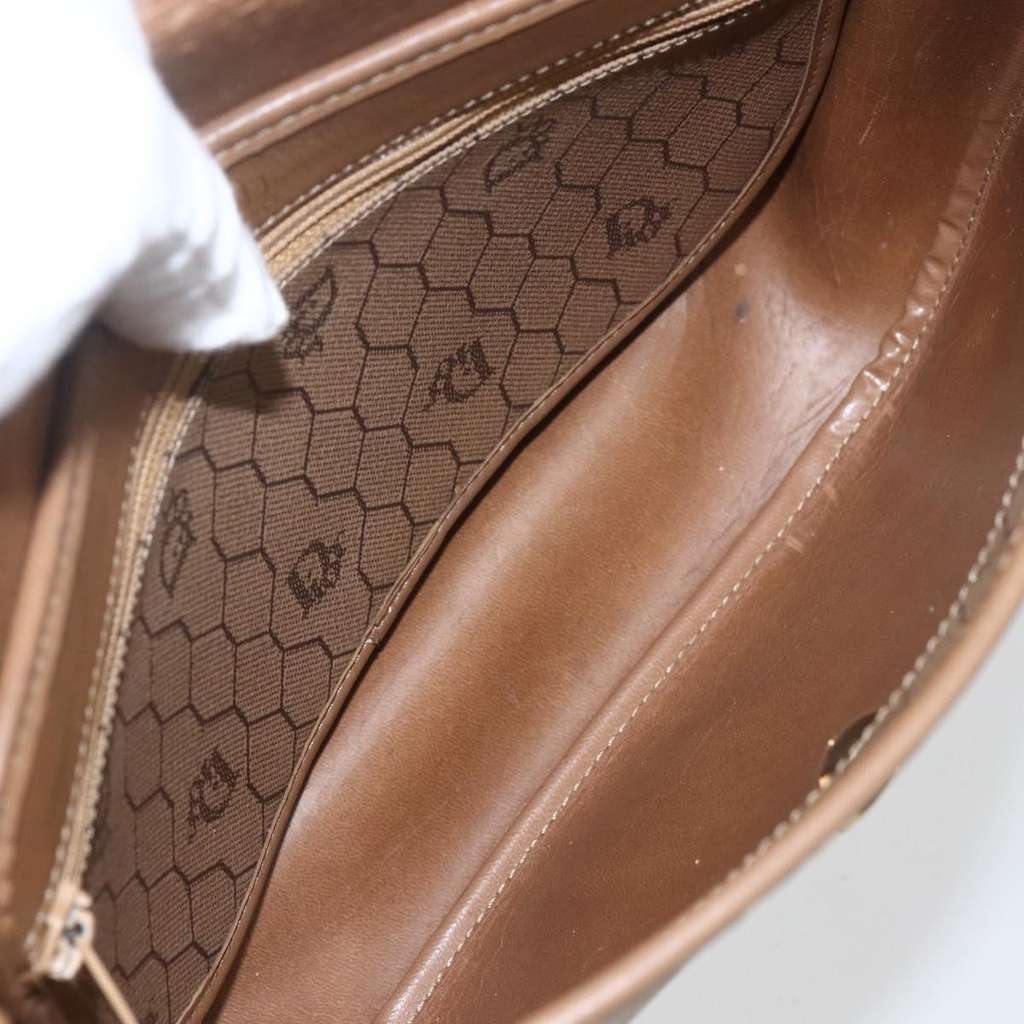 Christian Dior Vintage Honeycomb Flap Crossbody Bag Brown Fair condition - Box View