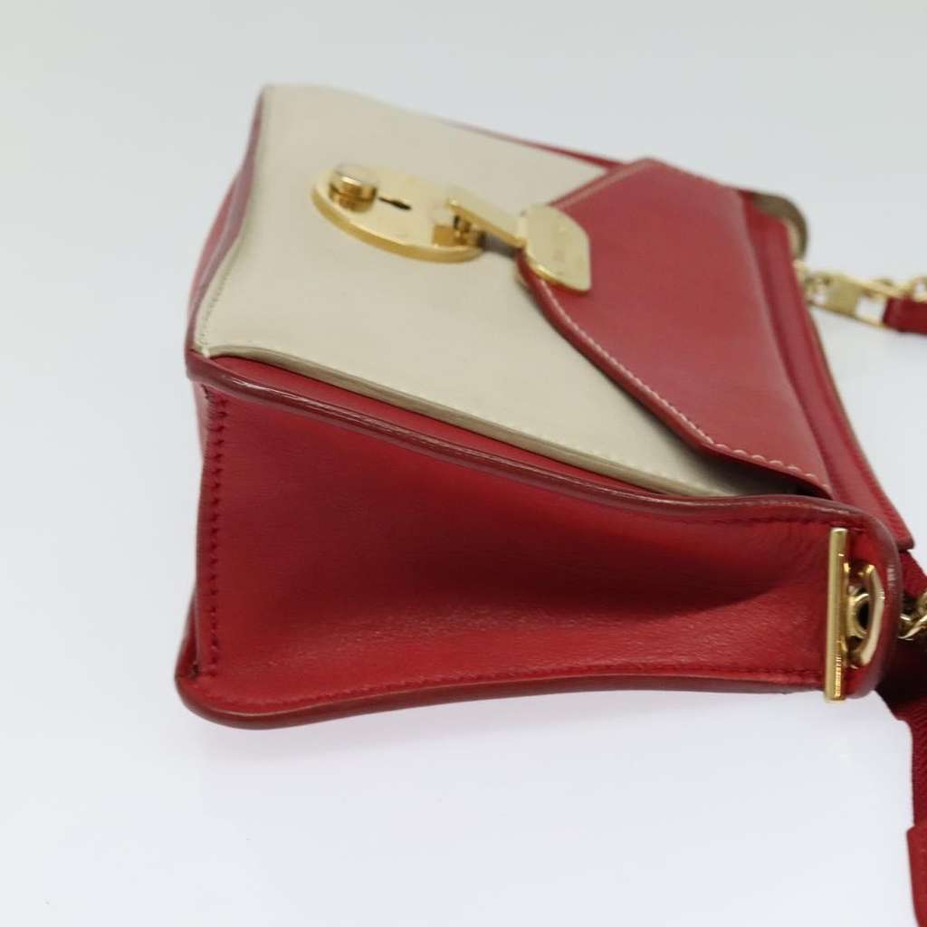 Celine Shoulder Bag Red Leather Good condition - Model View