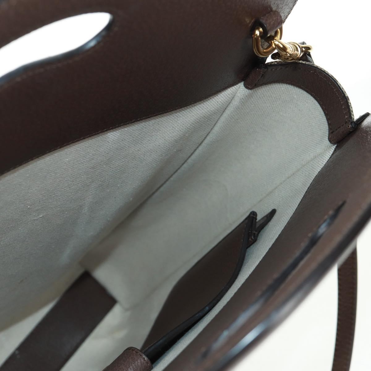 Gucci Cut Out Handle Tote Beige Canvas Good condition - Box View