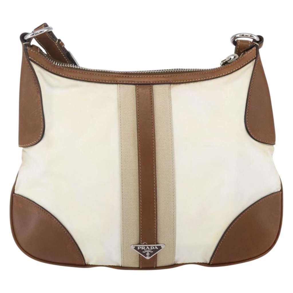 Prada Vintage Shoulder Bag Beige Good condition - Back View