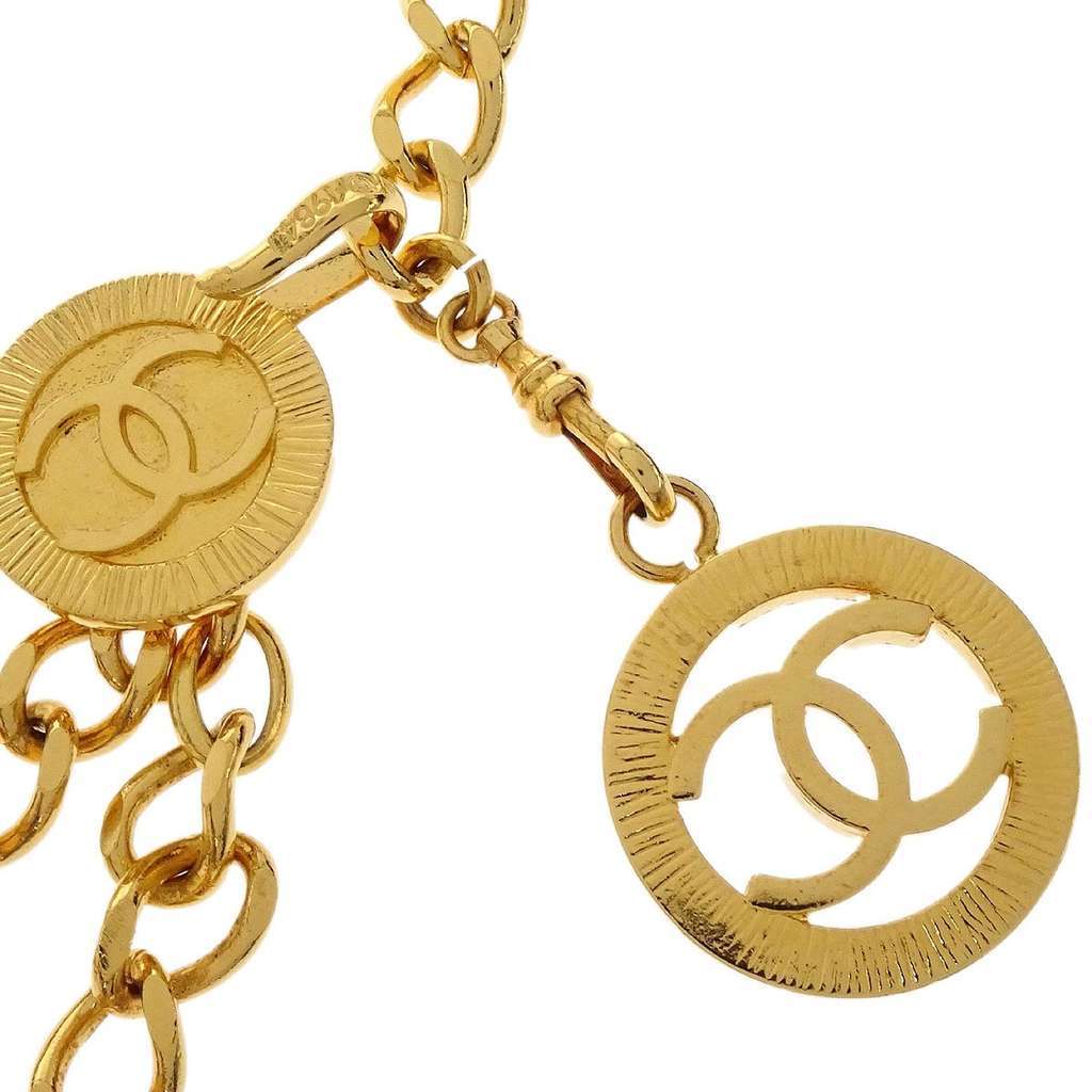 Chanel Vintage Medallion Multichain Belt Gold Good condition - Inside View