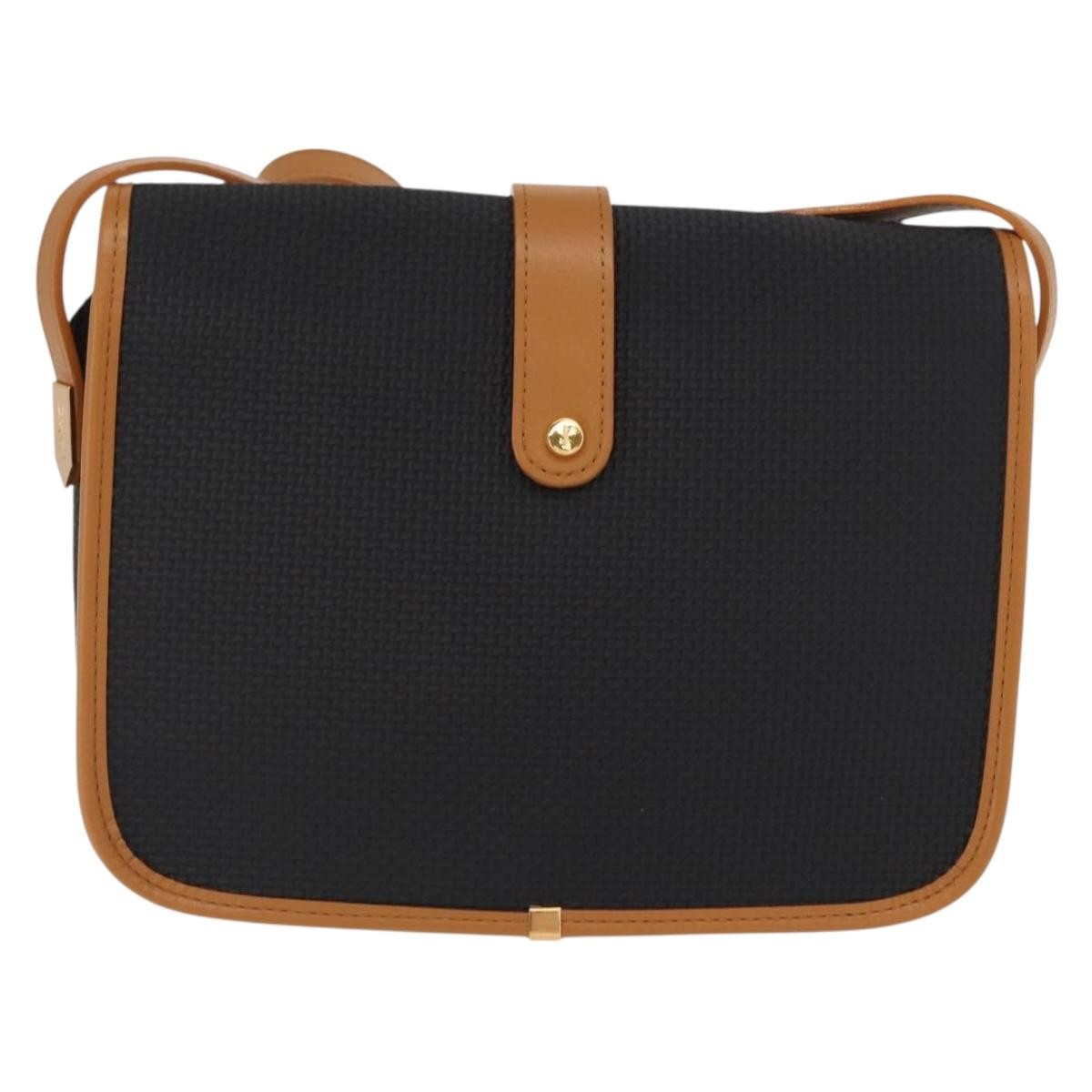 Saint Laurent Vintage Shoulder Bag Black Canvas Good condition - Back View