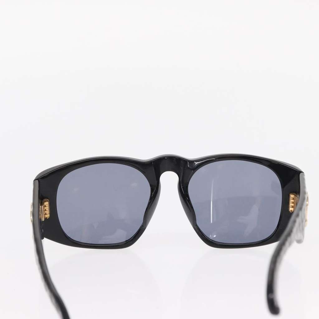 Chanel Logo CC Sunglasses Black Plastic Good condition - Back View