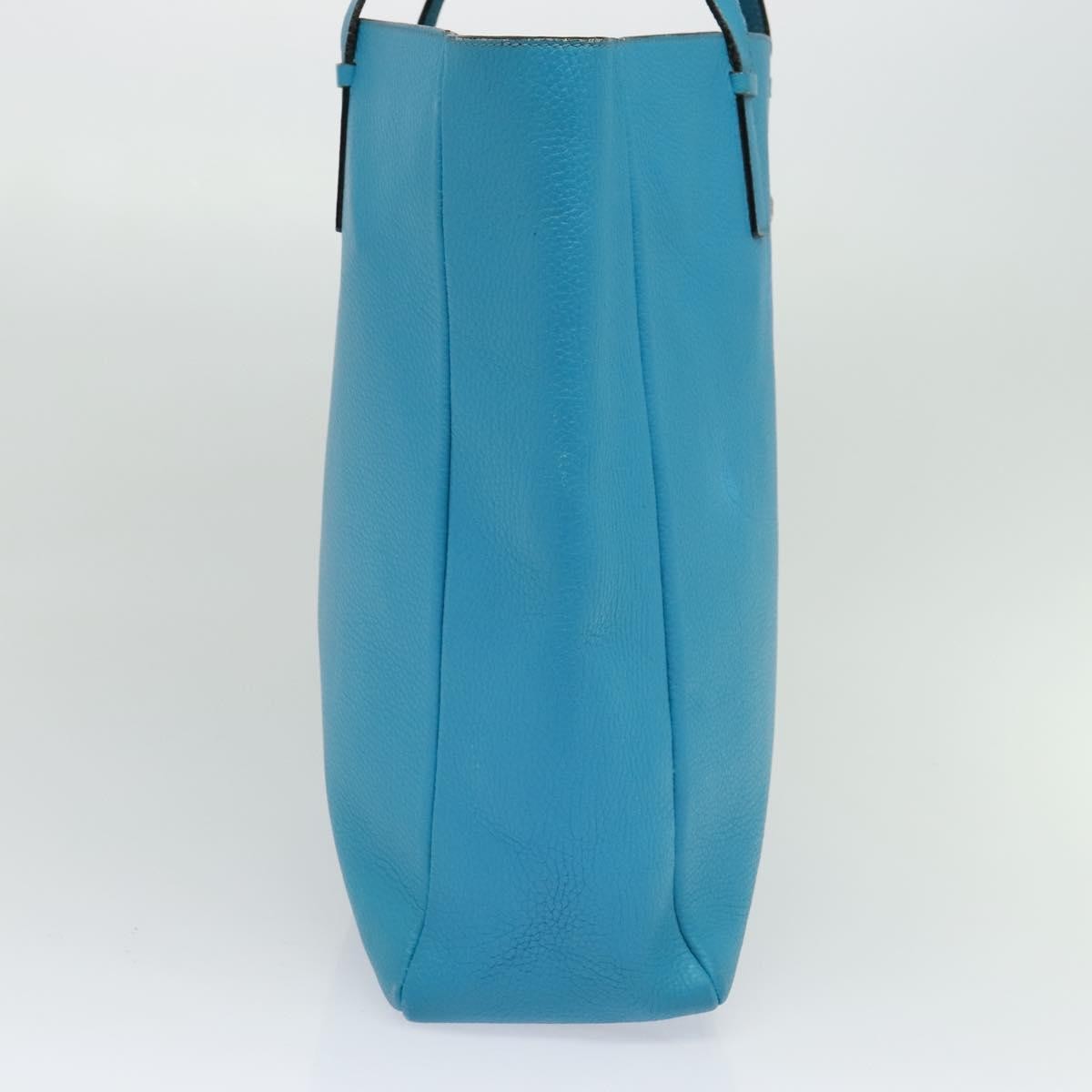 Burberry Vintage tote bag Blue Leather Good condition - Inside View