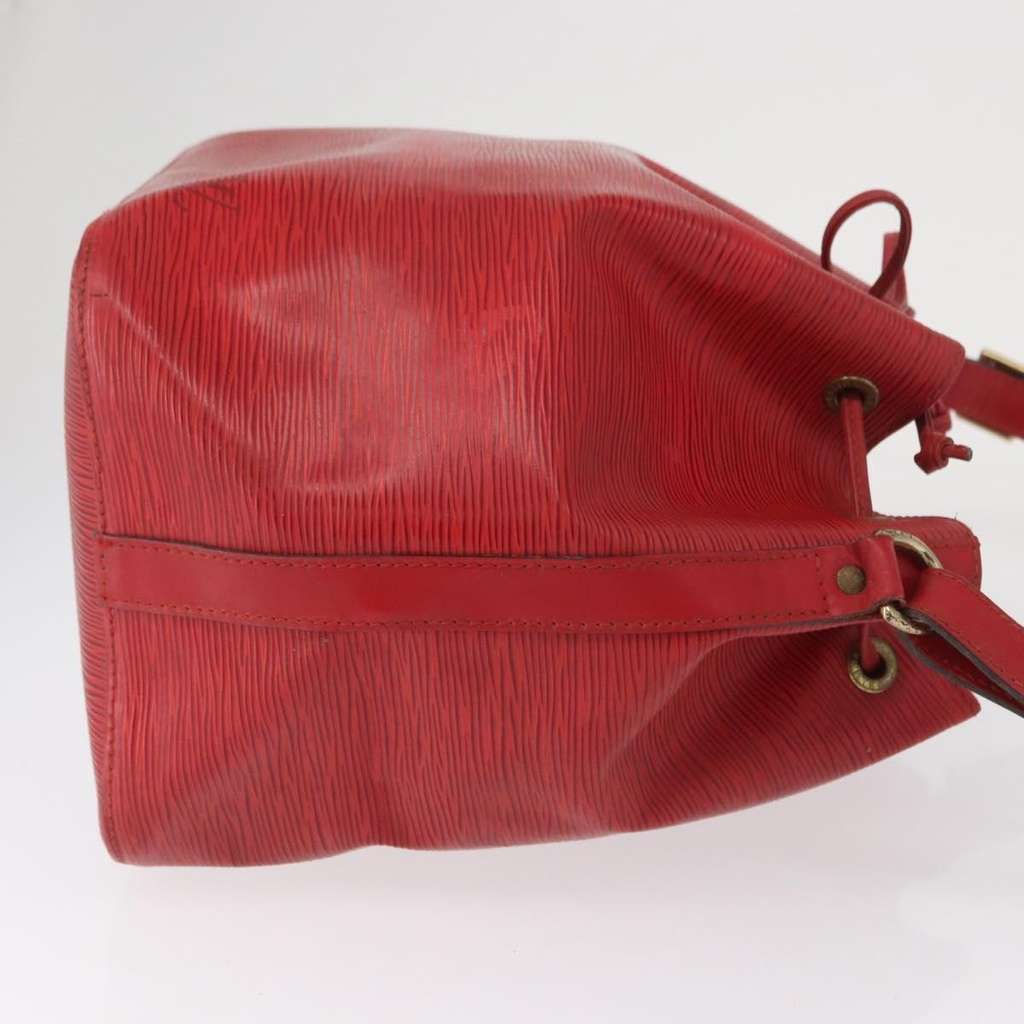 Louis Vuitton Petit Noe Handbag Red Leather Fair condition - Inside View