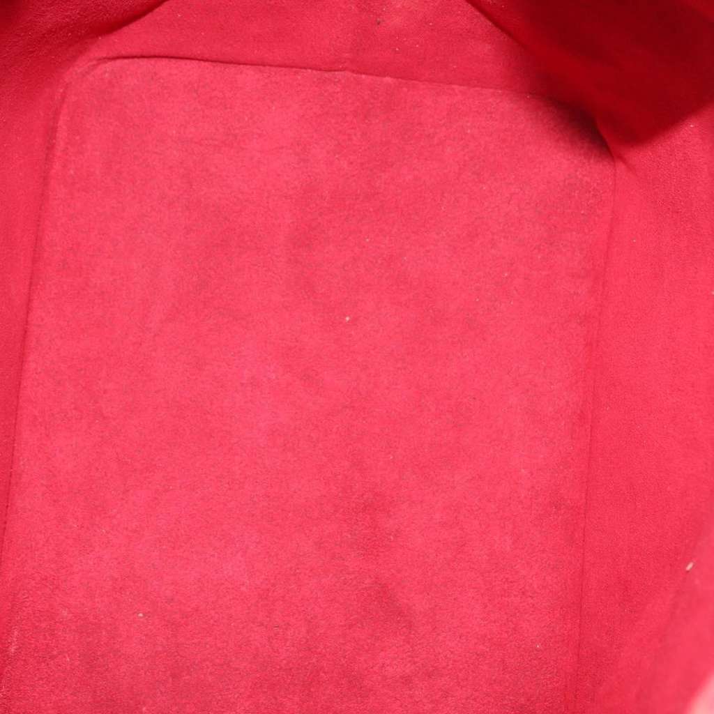 Louis Vuitton Petit Noe Handbag Red Leather Fair condition - Box View