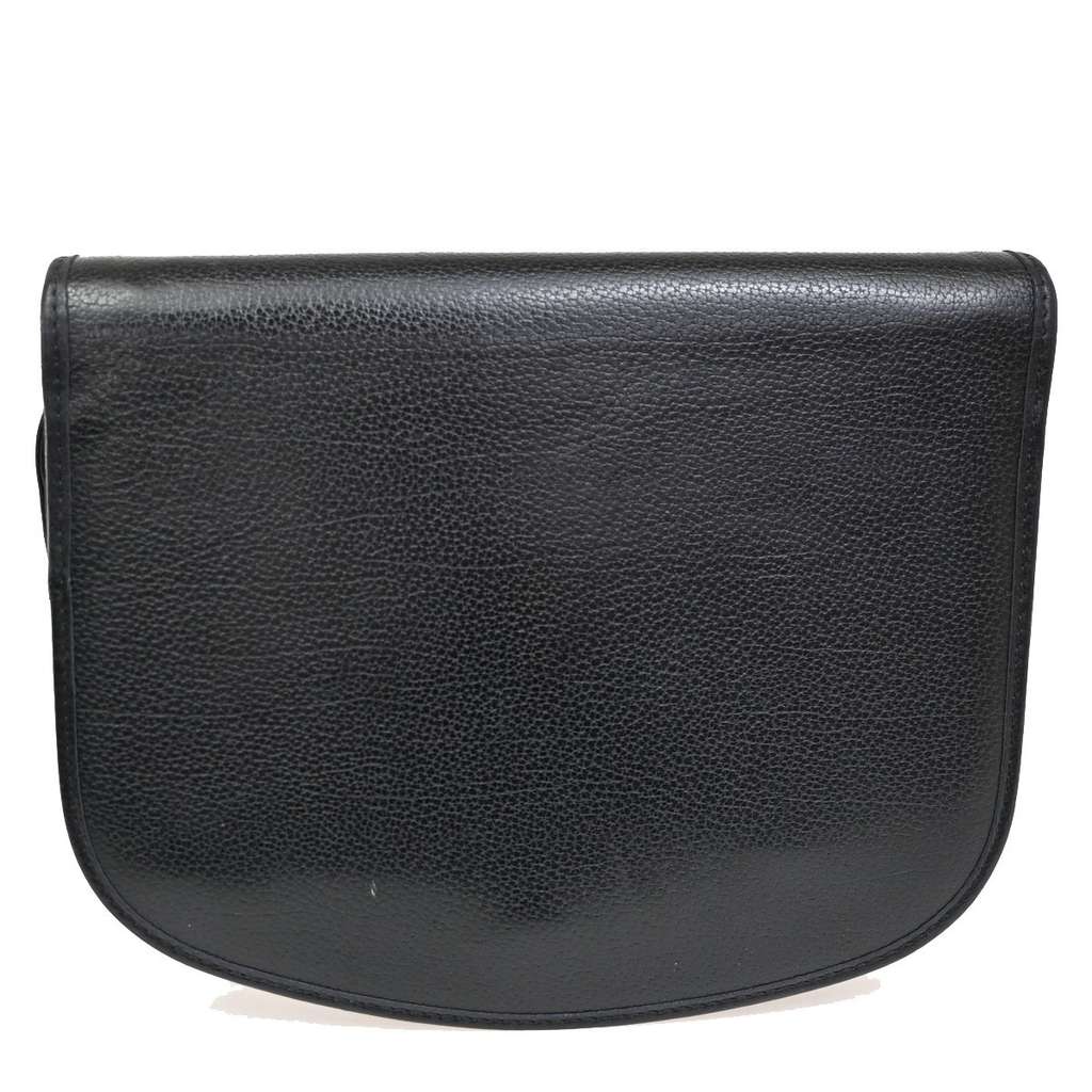 Christian Dior Vintage Honeycomb Flap Crossbody Bag Black Good condition - Back View