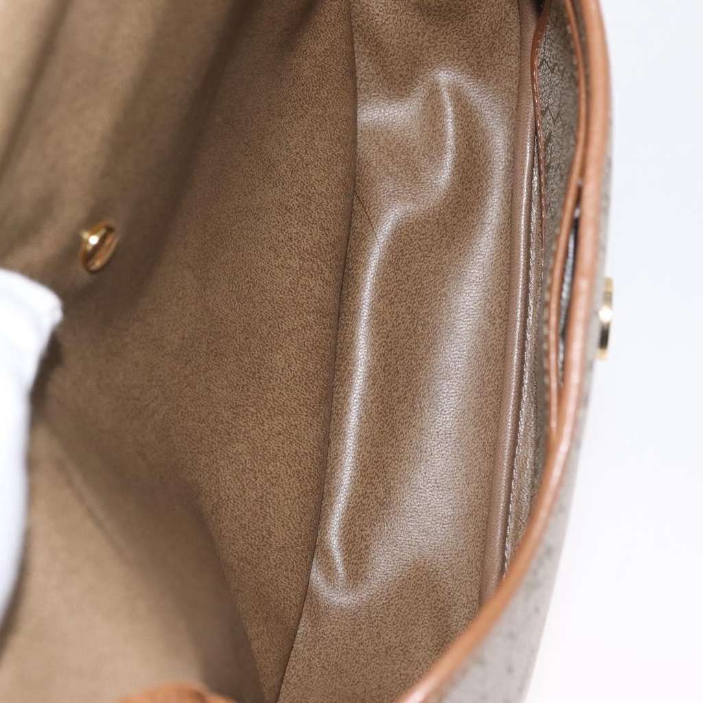 Christian Dior Vintage Honeycomb Shoulder Bag Beige Canvas Good condition - Box View