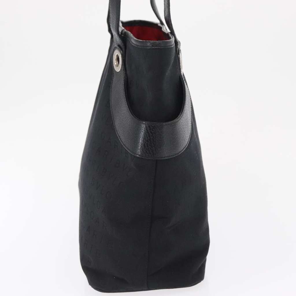 Bvlgari Logomania Tote bag Black Canvas Good condition - Inside View