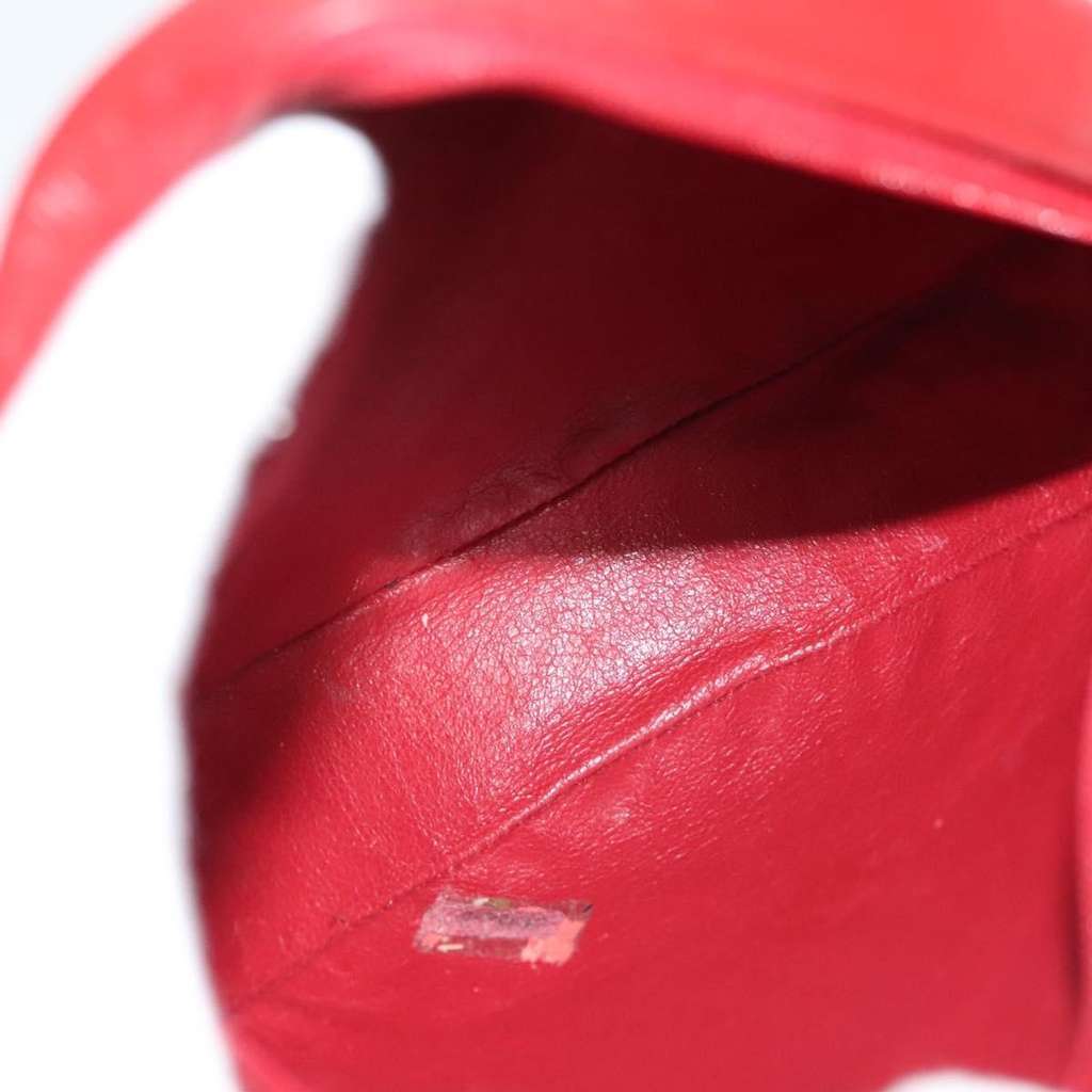 Chanel Vintage Round Tassel Crossbody Bag Red Leather Good condition - Box View