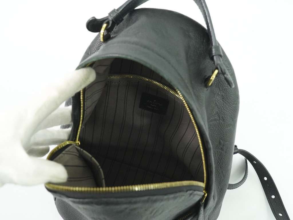 Louis Vuitton Sorbonne Backpack Black Leather Good condition - Inside View