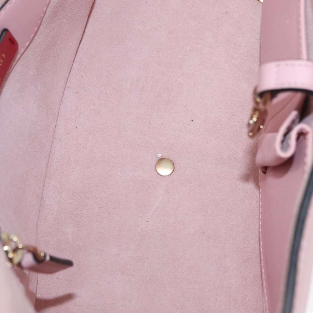 Valentino Garavani Demilune Flap Satchel Pink Leather Good condition - Box View