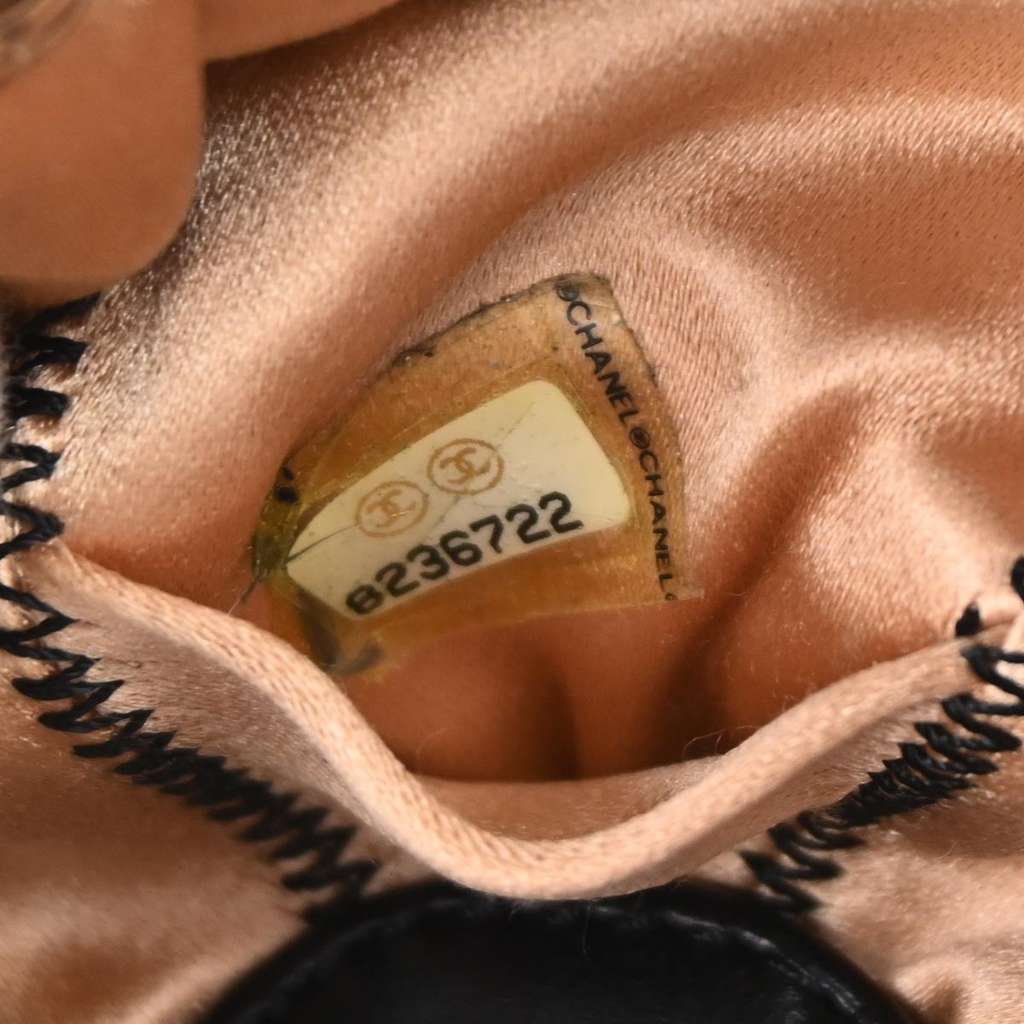 Chanel Vintage Sac Cordon Shoulder Bag Black Leather Good condition - Box View