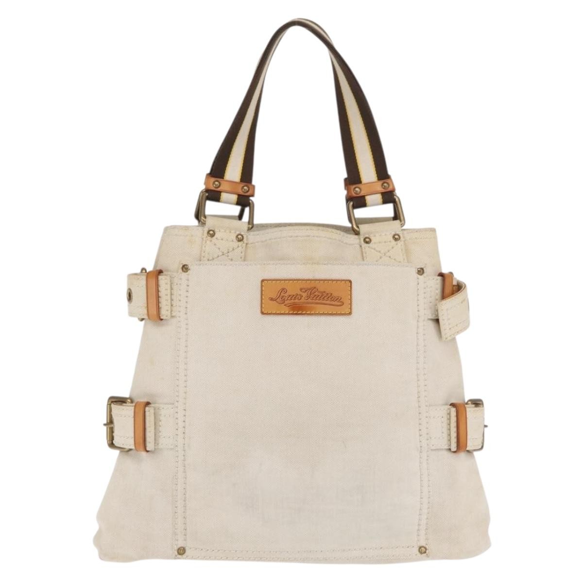 Louis Vuitton Globe Shopper Tote Beige Canvas Good condition - Back View