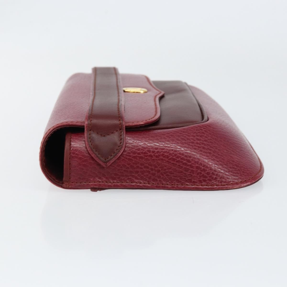 Cartier Must de Cartier Clutch bag Burgundy Leather Good condition - Model View