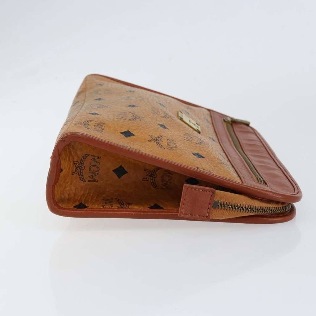 Mcm Visetos pouch Brown Canvas Good condition - Inside View