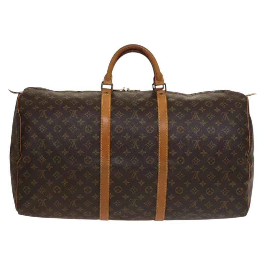 Louis Vuitton Keepall Bag Brown Canvas Fair condition - Back View